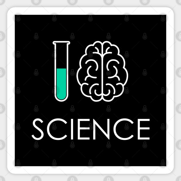 I Love Science V2 Sticker by Sachpica